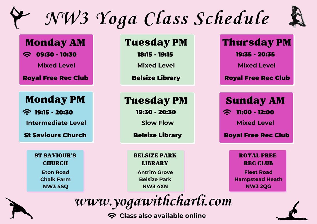 Yoga Classes in Belsize Park , Hampstead & NW3 - Yoga With Charli